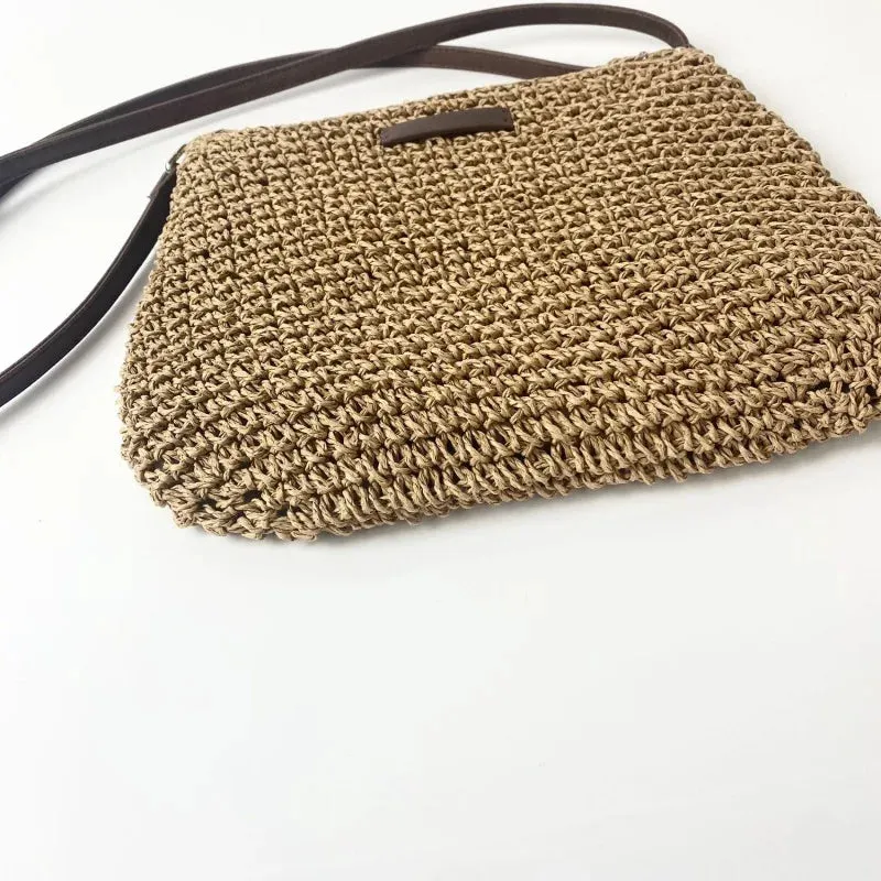 Veloria™ Woven Straw Shoulder Bag