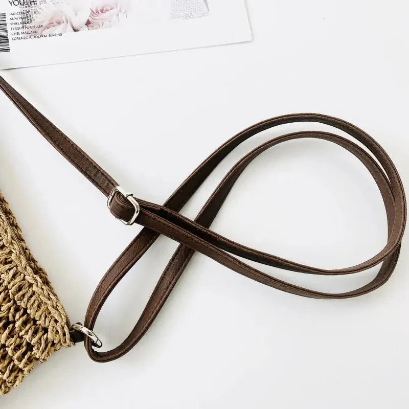 Veloria™ Woven Straw Shoulder Bag