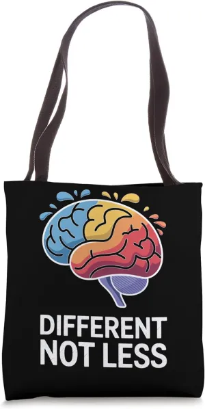 Vibrant Brain With Bright Colors Tote Bag