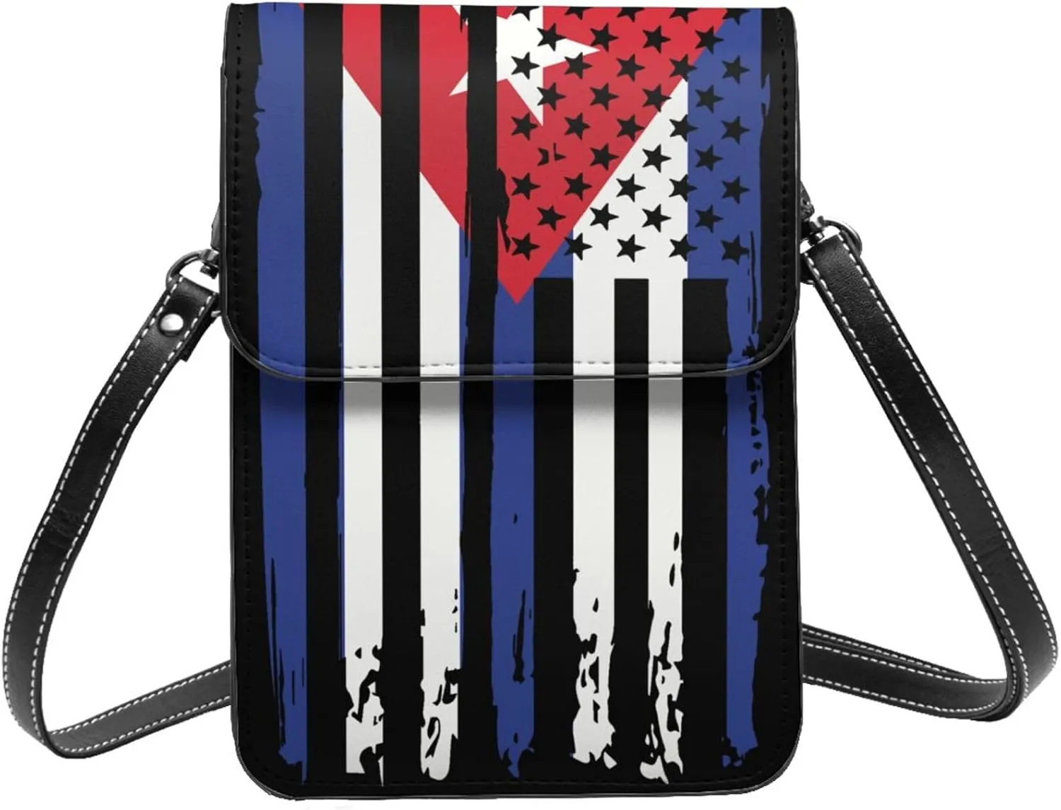 Vintage Ethiopia Ethiopian America Flag Striped Patterns Small Crossbody Purse Cell Phone Bag for Women