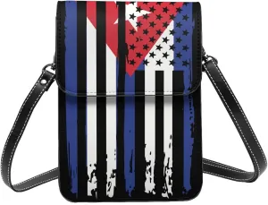 Vintage Ethiopia Ethiopian America Flag Striped Patterns Small Crossbody Purse Cell Phone Bag for Women