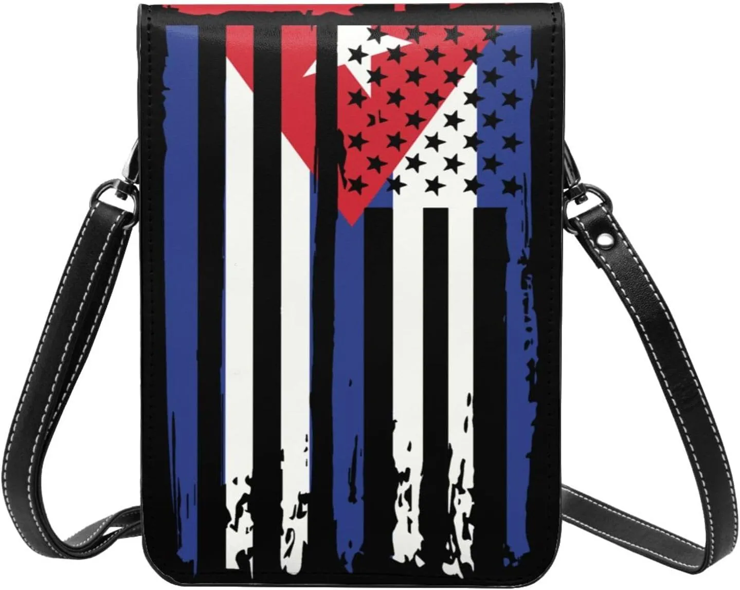 Vintage Ethiopia Ethiopian America Flag Striped Patterns Small Crossbody Purse Cell Phone Bag for Women