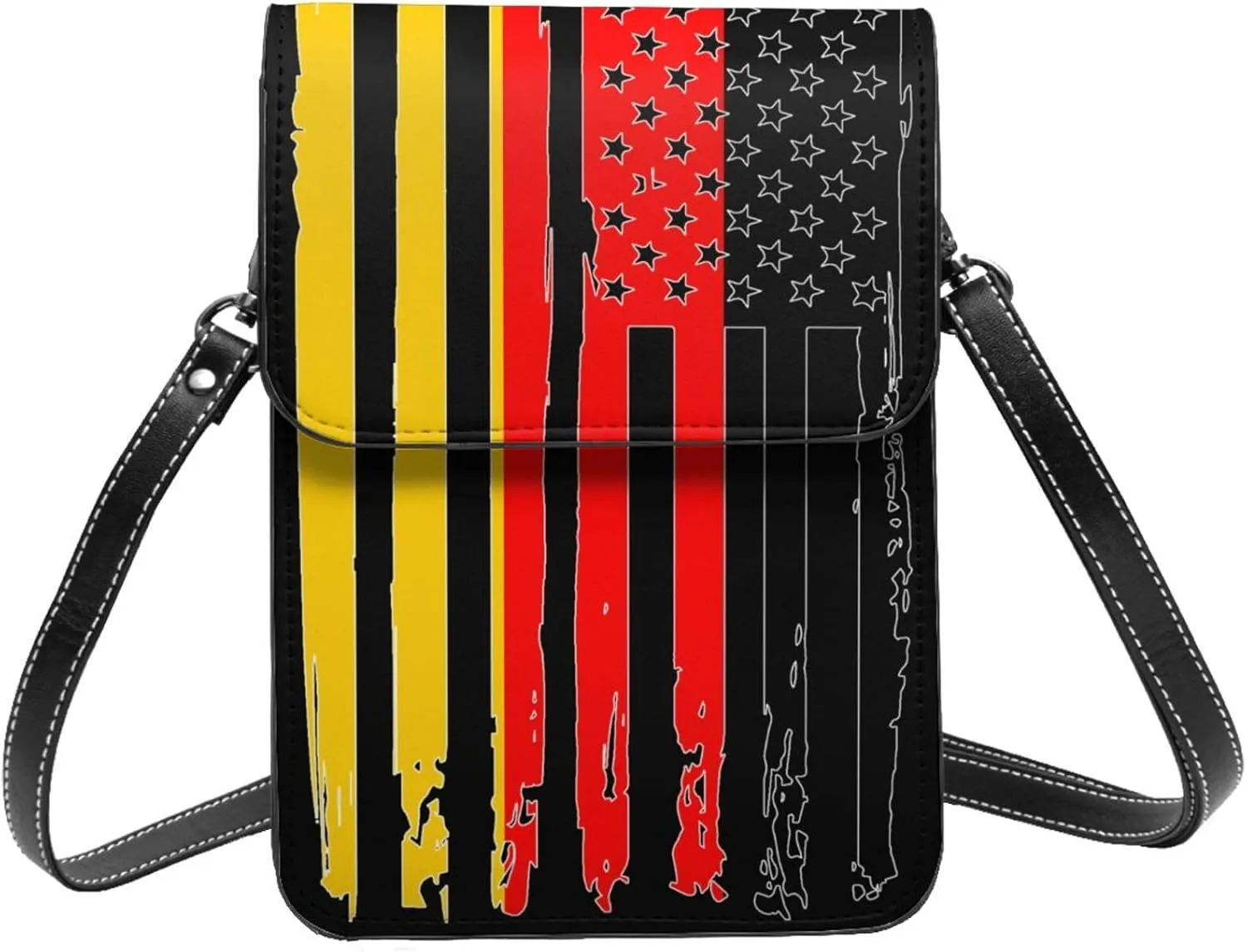 Vintage Iran Iranian America Flag Striped Patterns Small Crossbody Purse Cell Phone Bag for Women