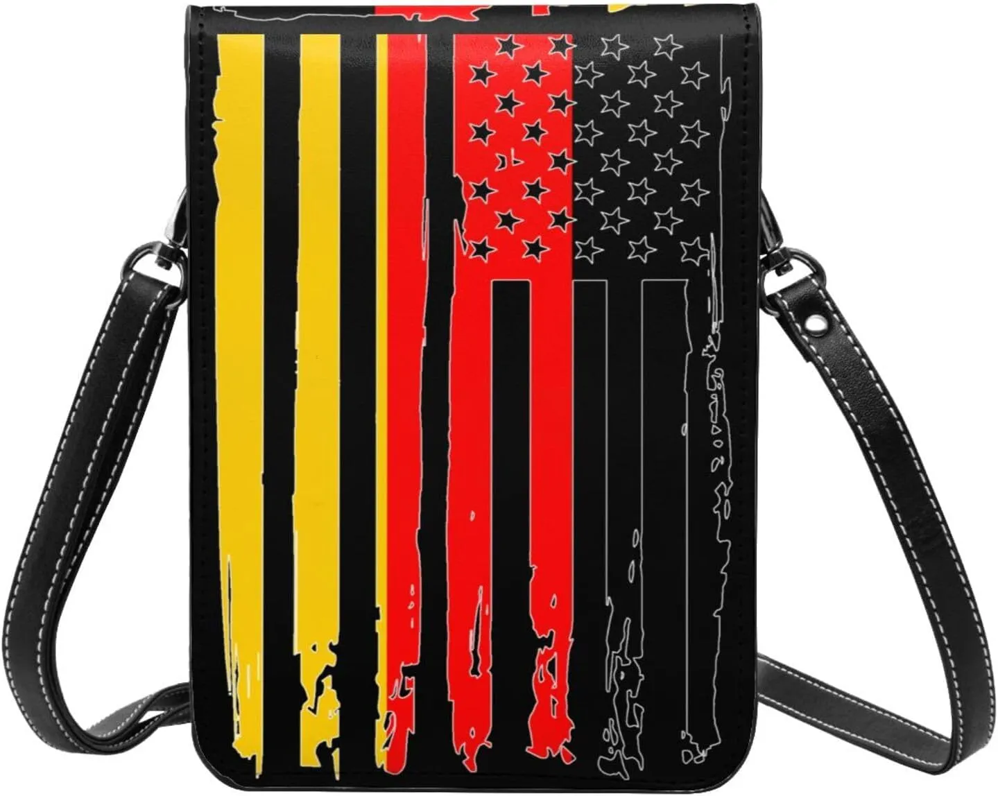 Vintage Iran Iranian America Flag Striped Patterns Small Crossbody Purse Cell Phone Bag for Women