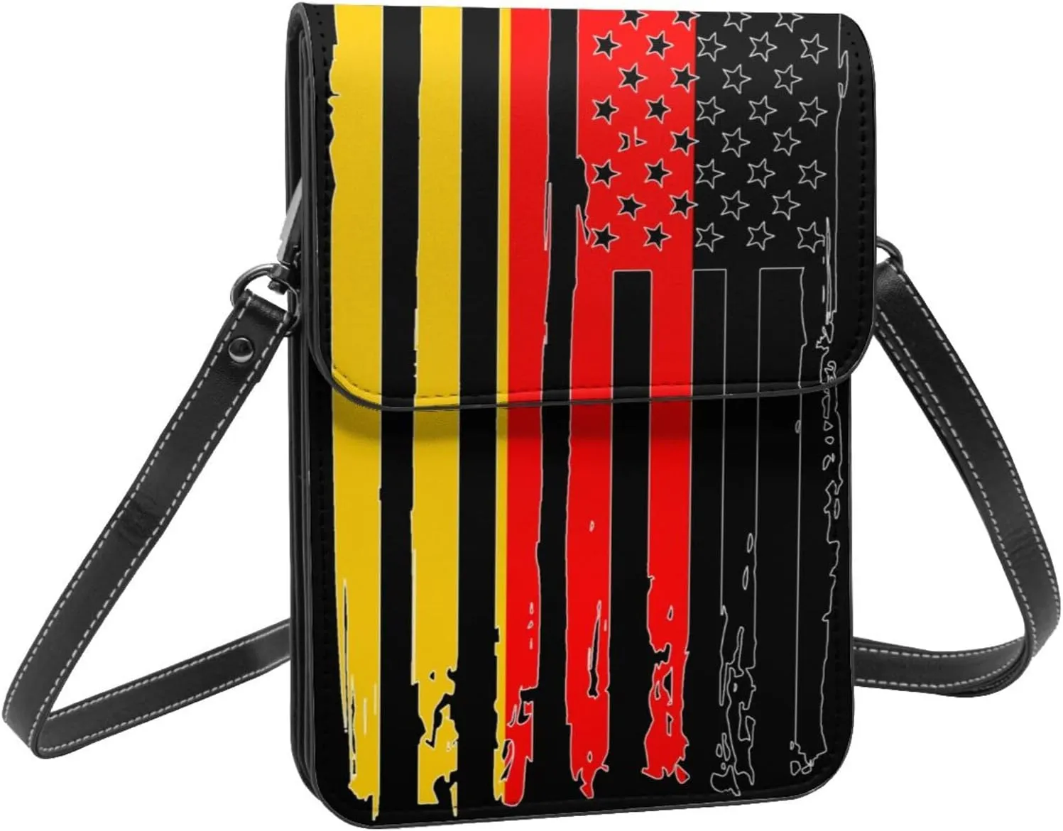 Vintage Iran Iranian America Flag Striped Patterns Small Crossbody Purse Cell Phone Bag for Women