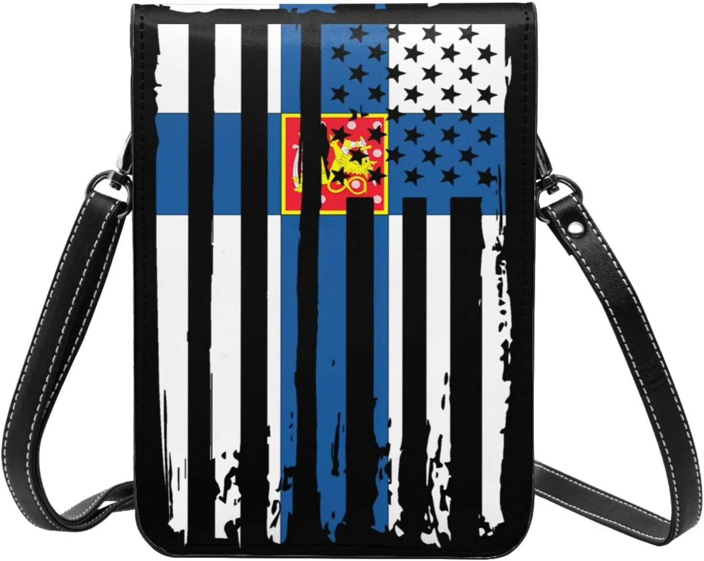 Vintage Iran Iranian America Flag Striped Patterns Small Crossbody Purse Cell Phone Bag for Women