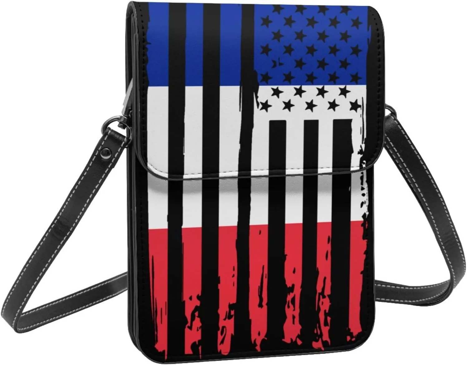 Vintage Iran Iranian America Flag Striped Patterns Small Crossbody Purse Cell Phone Bag for Women