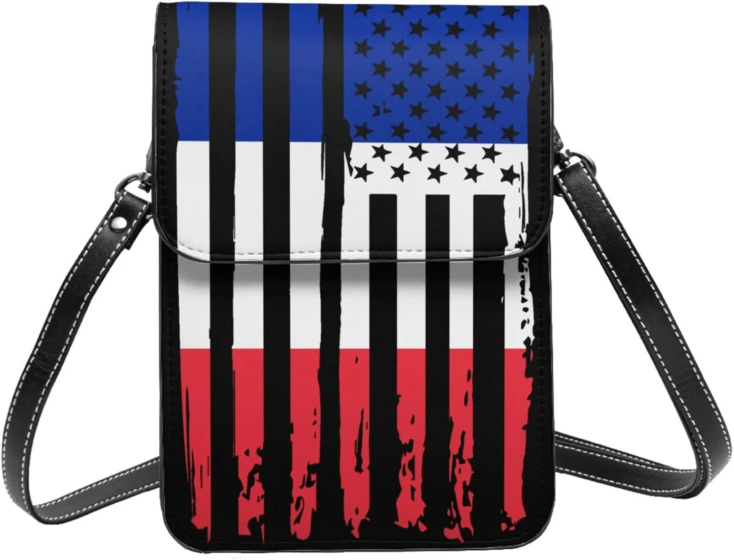 Vintage Iran Iranian America Flag Striped Patterns Small Crossbody Purse Cell Phone Bag for Women