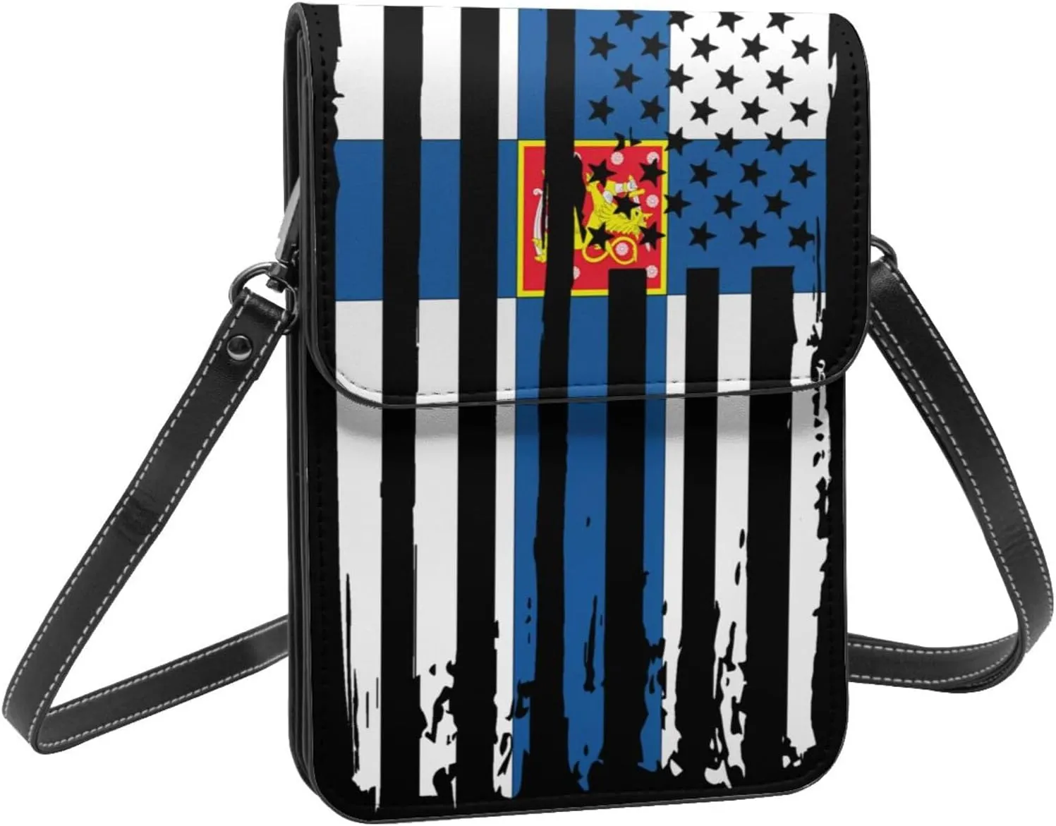 Vintage Iran Iranian America Flag Striped Patterns Small Crossbody Purse Cell Phone Bag for Women
