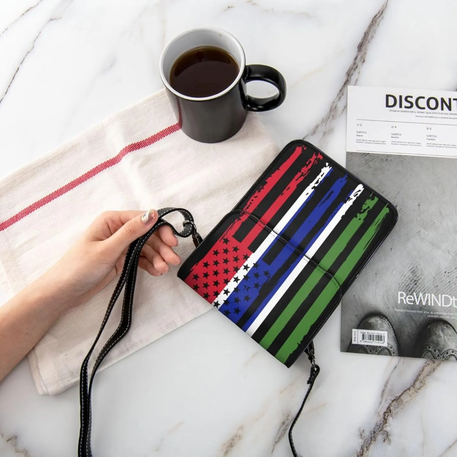 Vintage Iran Iranian America Flag Striped Patterns Small Crossbody Purse Cell Phone Bag for Women