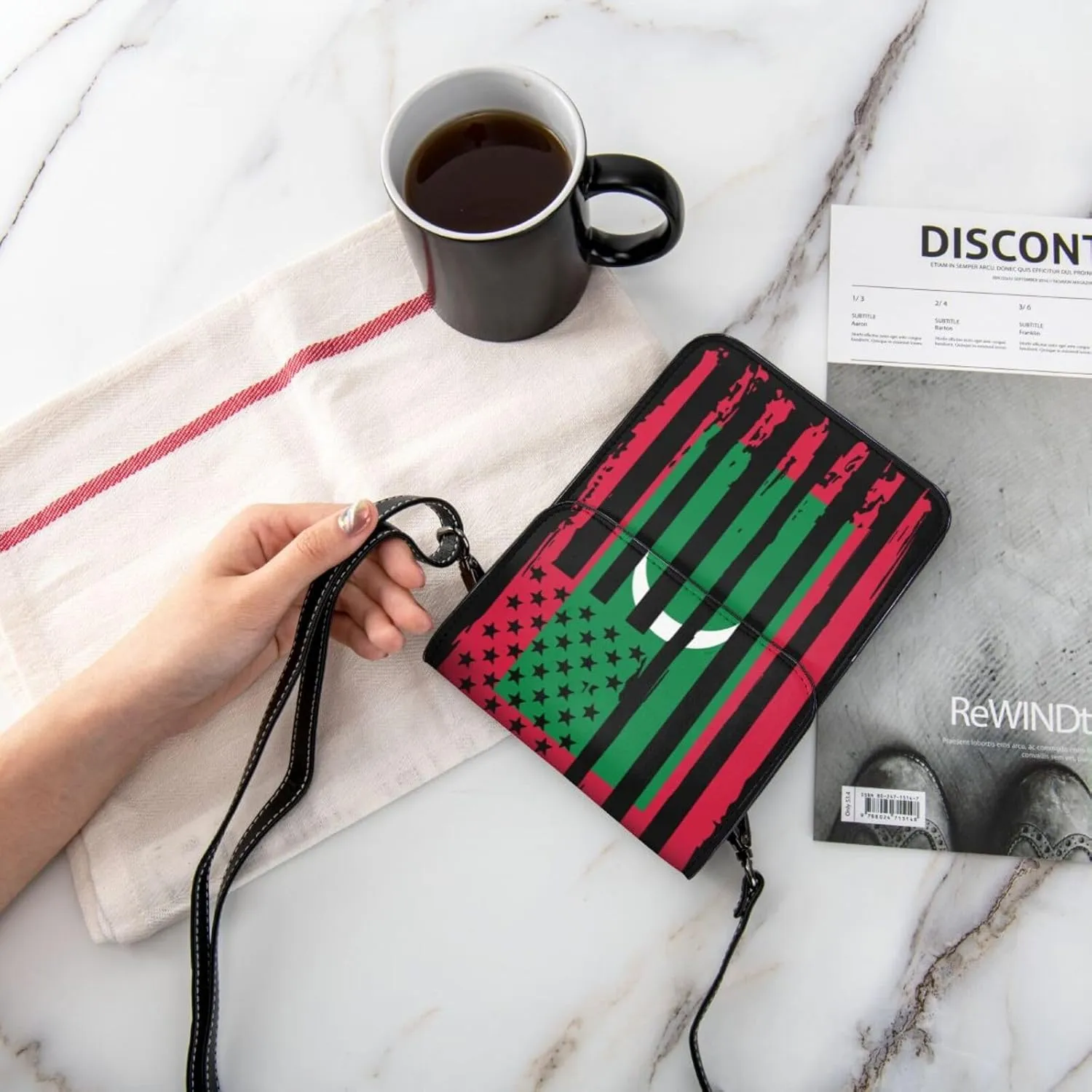 Vintage Niger Nigerien America Flag Striped Patterns Small Crossbody Purse Cell Phone Bag for Women