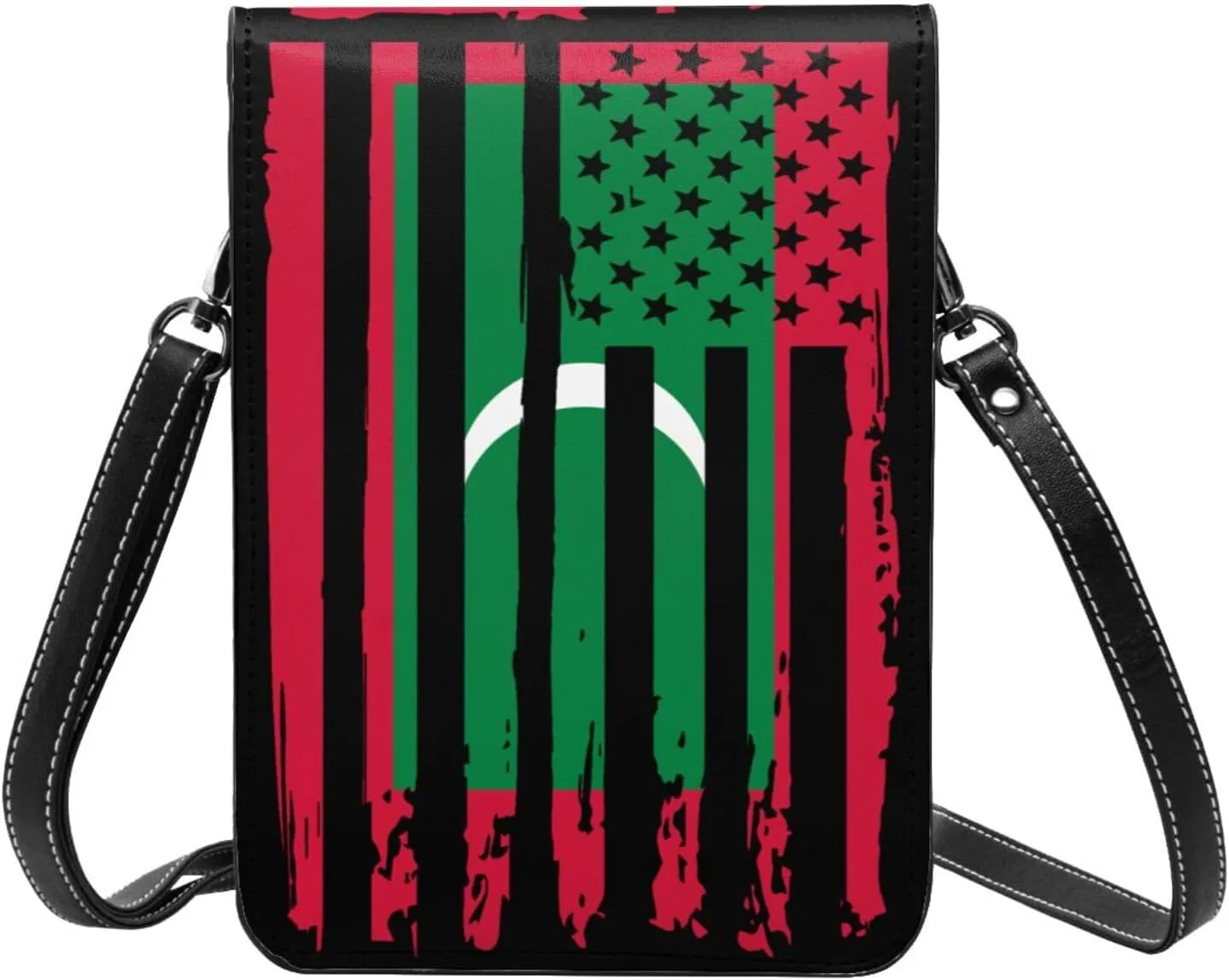 Vintage Niger Nigerien America Flag Striped Patterns Small Crossbody Purse Cell Phone Bag for Women