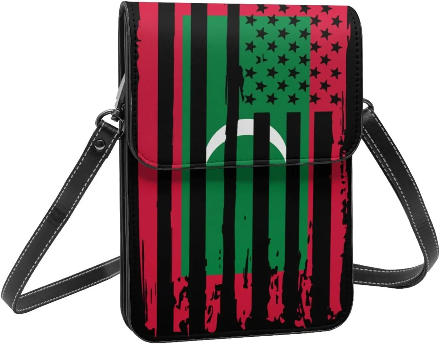 Vintage Niger Nigerien America Flag Striped Patterns Small Crossbody Purse Cell Phone Bag for Women