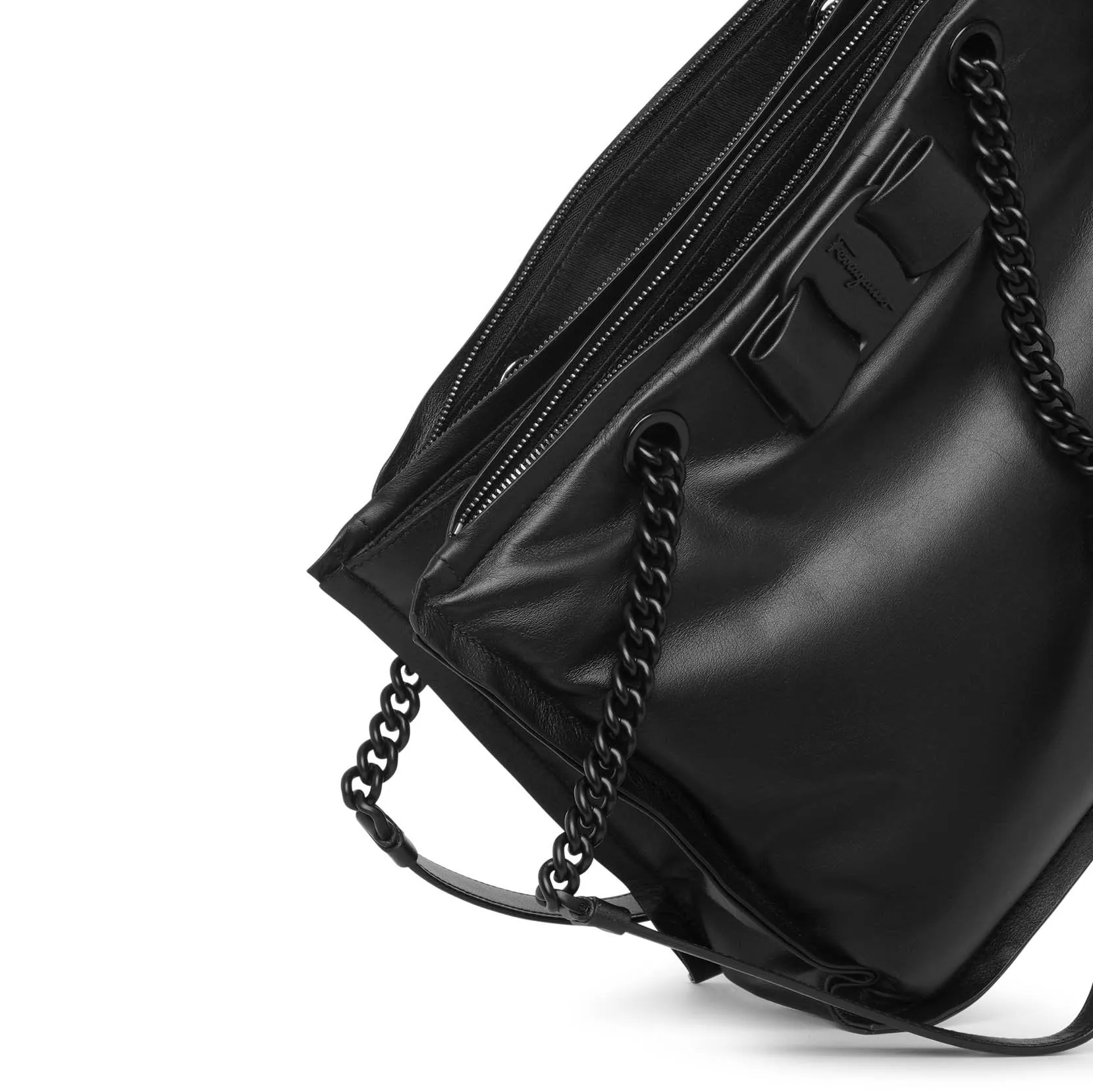 Viva bow bag black tote