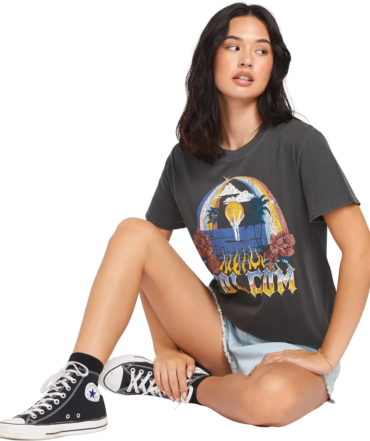 Volcom Women's Lock It Up Short Sleeve Tee