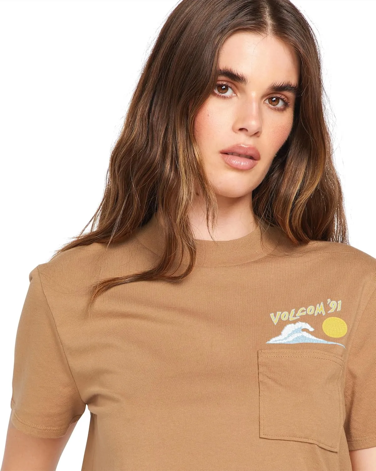 Volcom Women's Pocket Dial Short Sleeve Tee