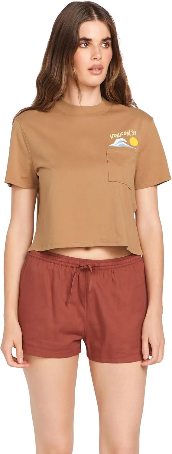 Volcom Women's Pocket Dial Short Sleeve Tee