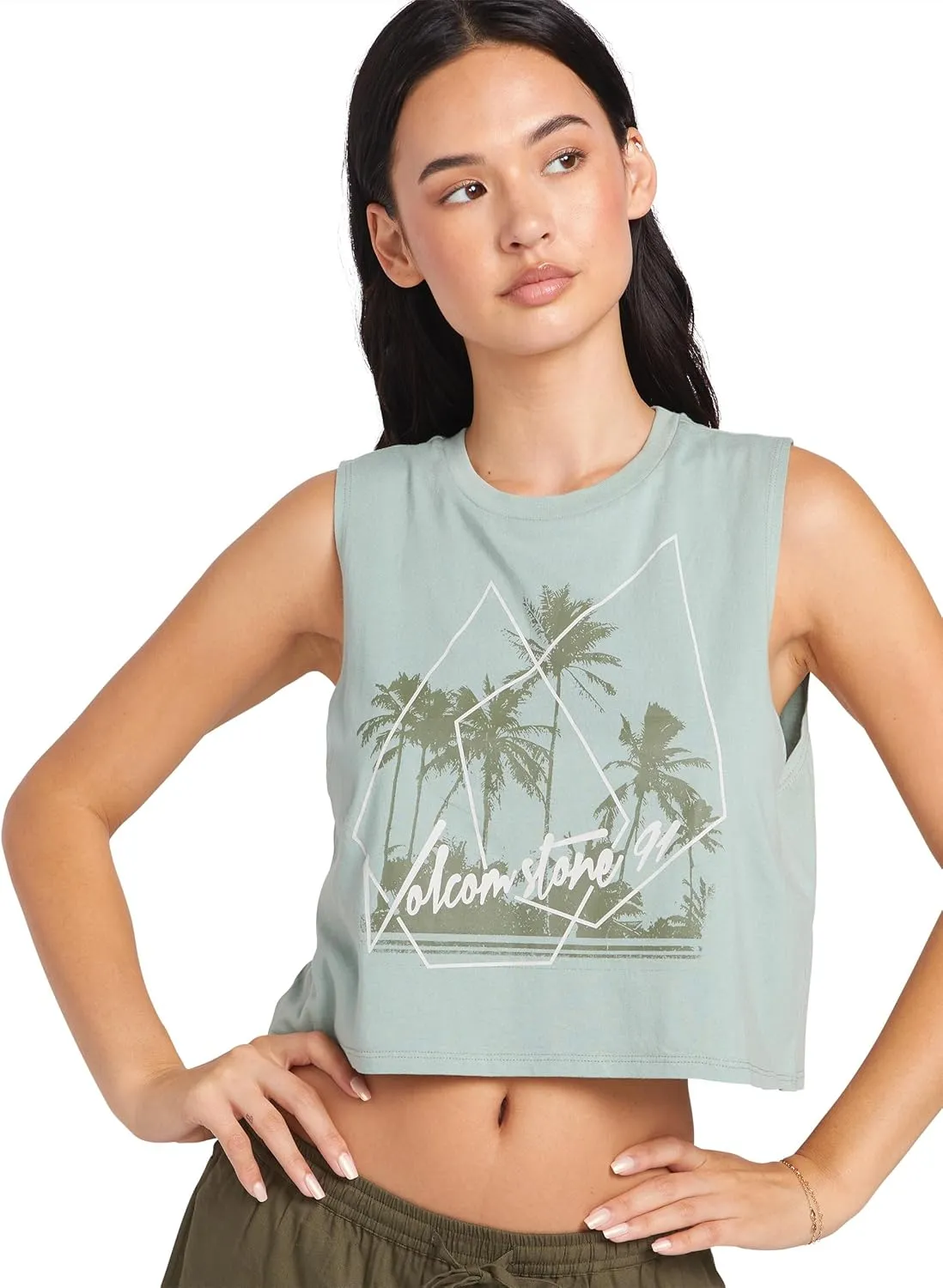 Volcom Women's Stone Hour Crop Tank Top