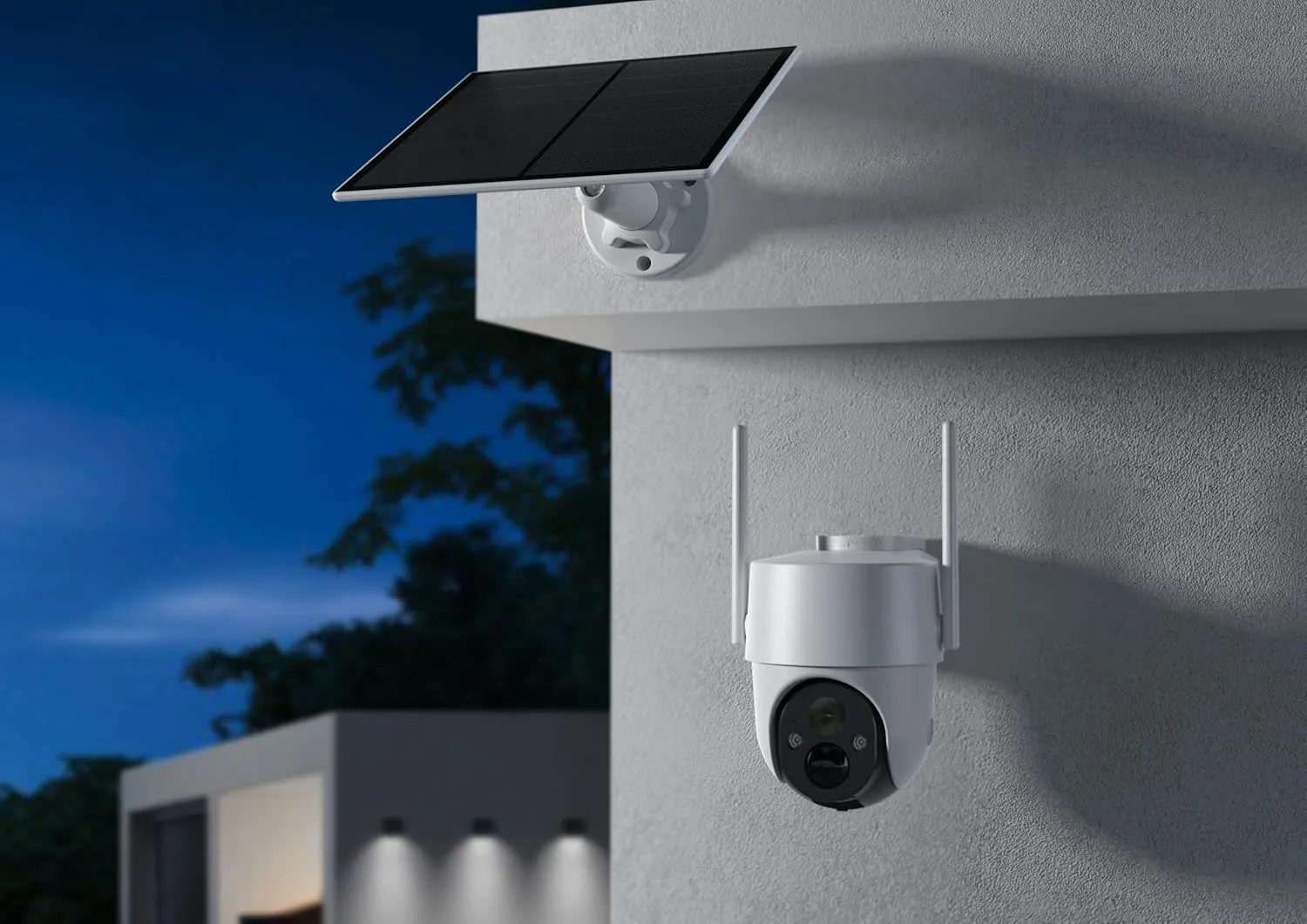 Waggle 4G LTE Security Outdoor Camera- No WiFi Needed, Wireless, Solar Powered, 355° Pan & 100°Tilt, Built-in SIM Card, Color Night Vision - Supports Multiple Carriers for Connectivity
