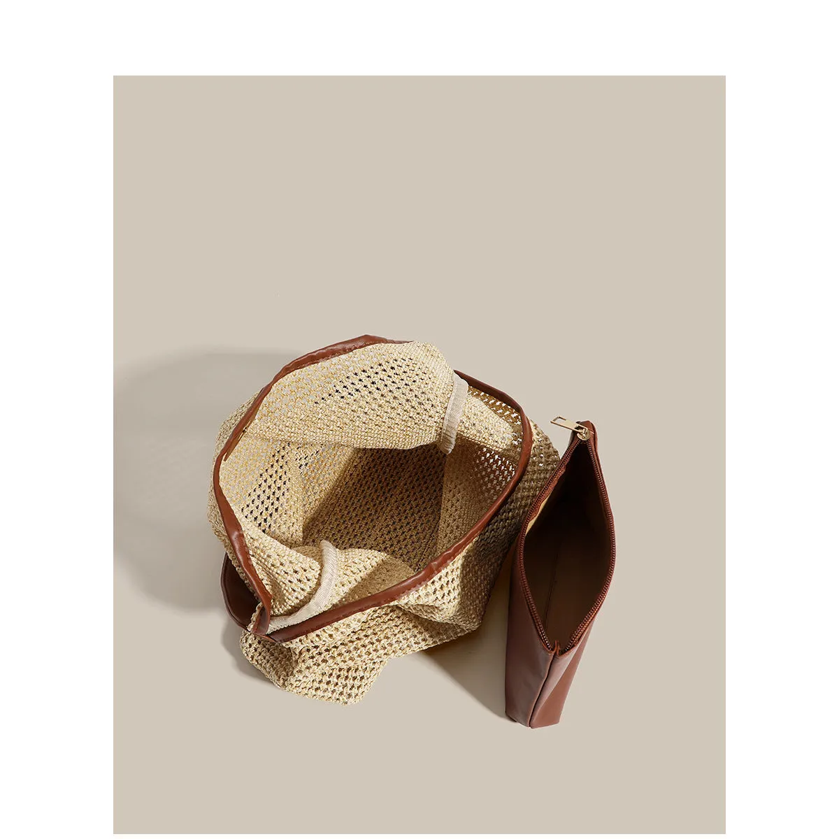 Wholesale Retro Straw Casual Shoulder Bag