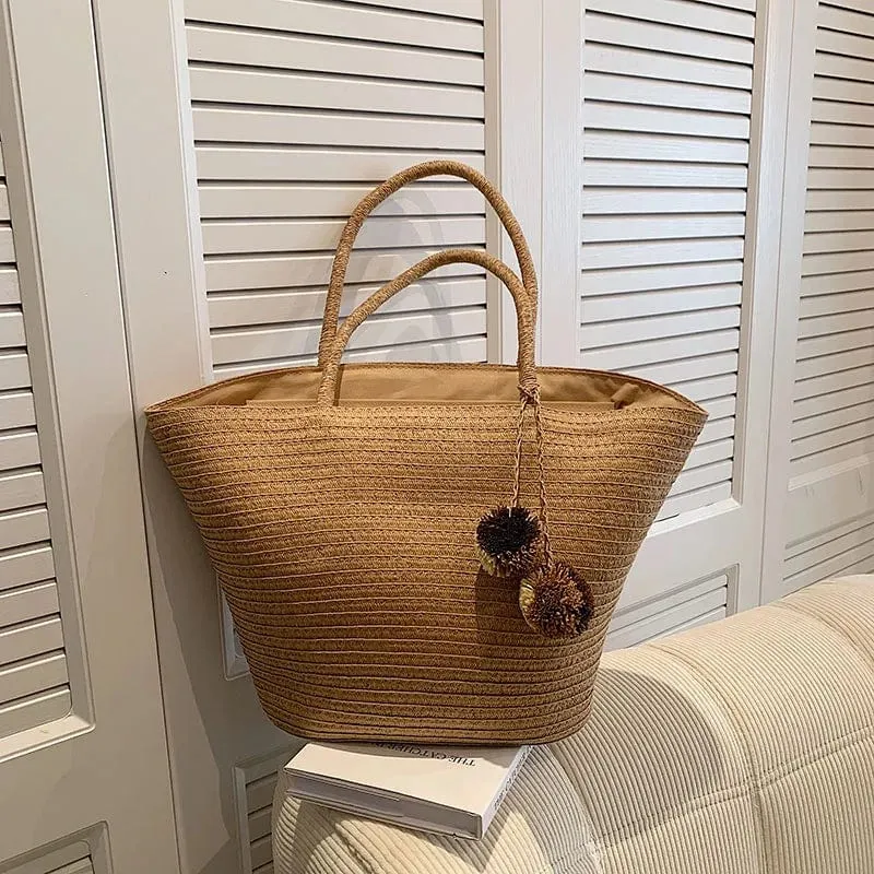 Wicker Beach Bag