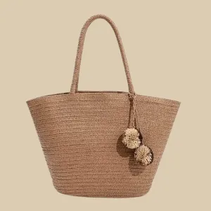 Wicker Beach Bag