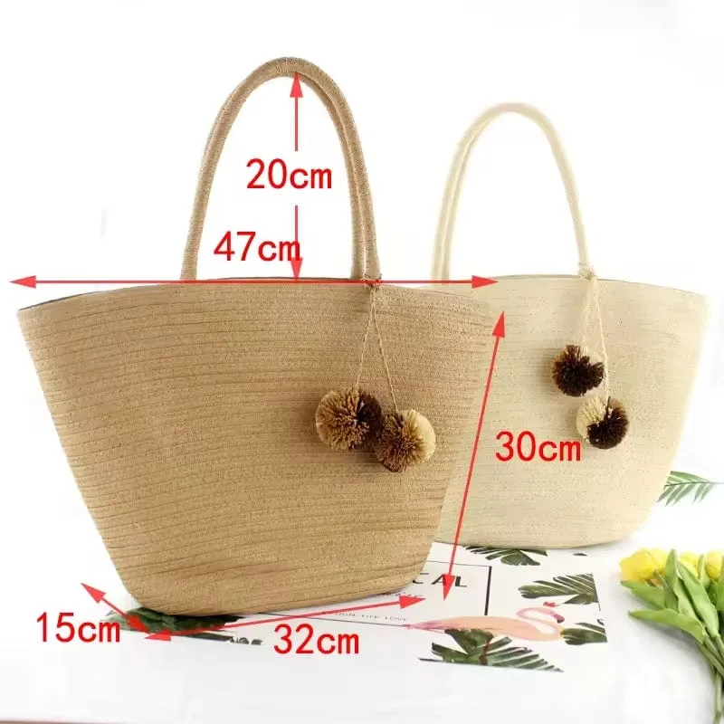 Wicker Beach Bag