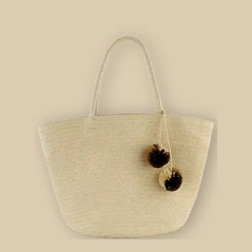 Wicker Beach Bag