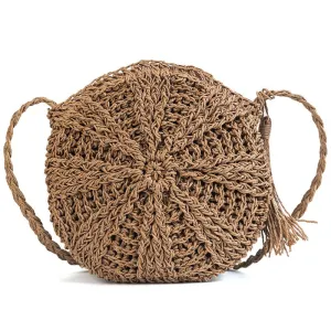 Women Backpack Straw Bag