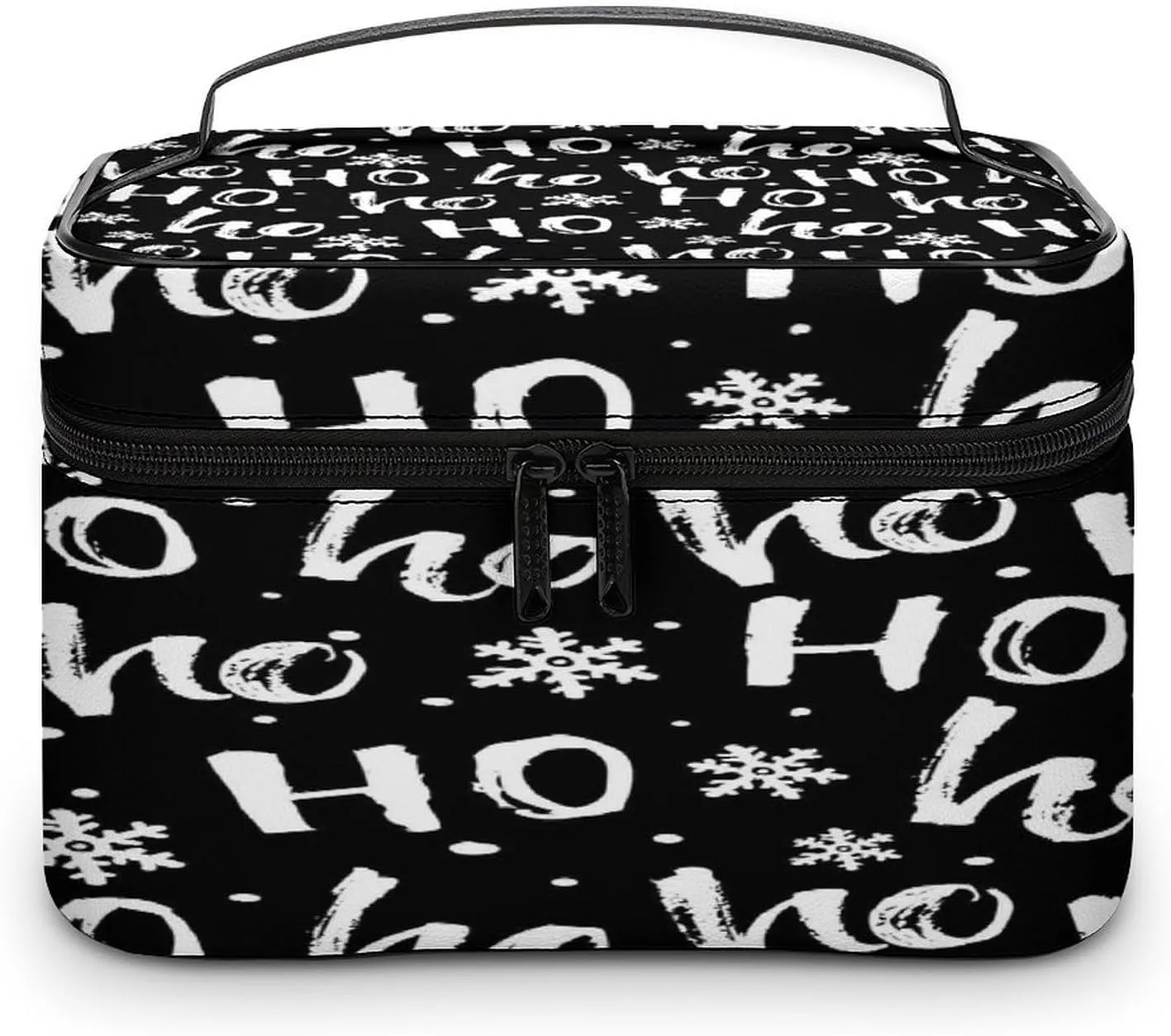 Women Leather Cosmetic Bag, Zipper Makeup Case Purse Holder Pouch Handbag
