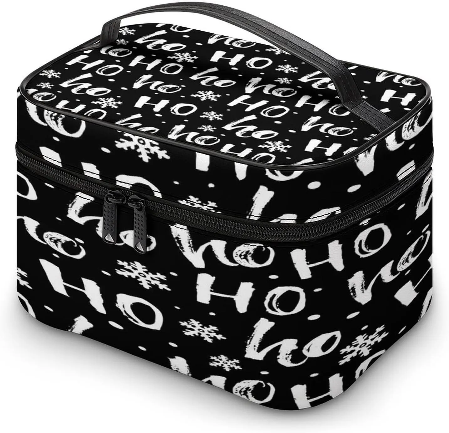 Women Leather Cosmetic Bag, Zipper Makeup Case Purse Holder Pouch Handbag