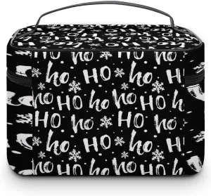 Women Leather Cosmetic Bag, Zipper Makeup Case Purse Holder Pouch Handbag