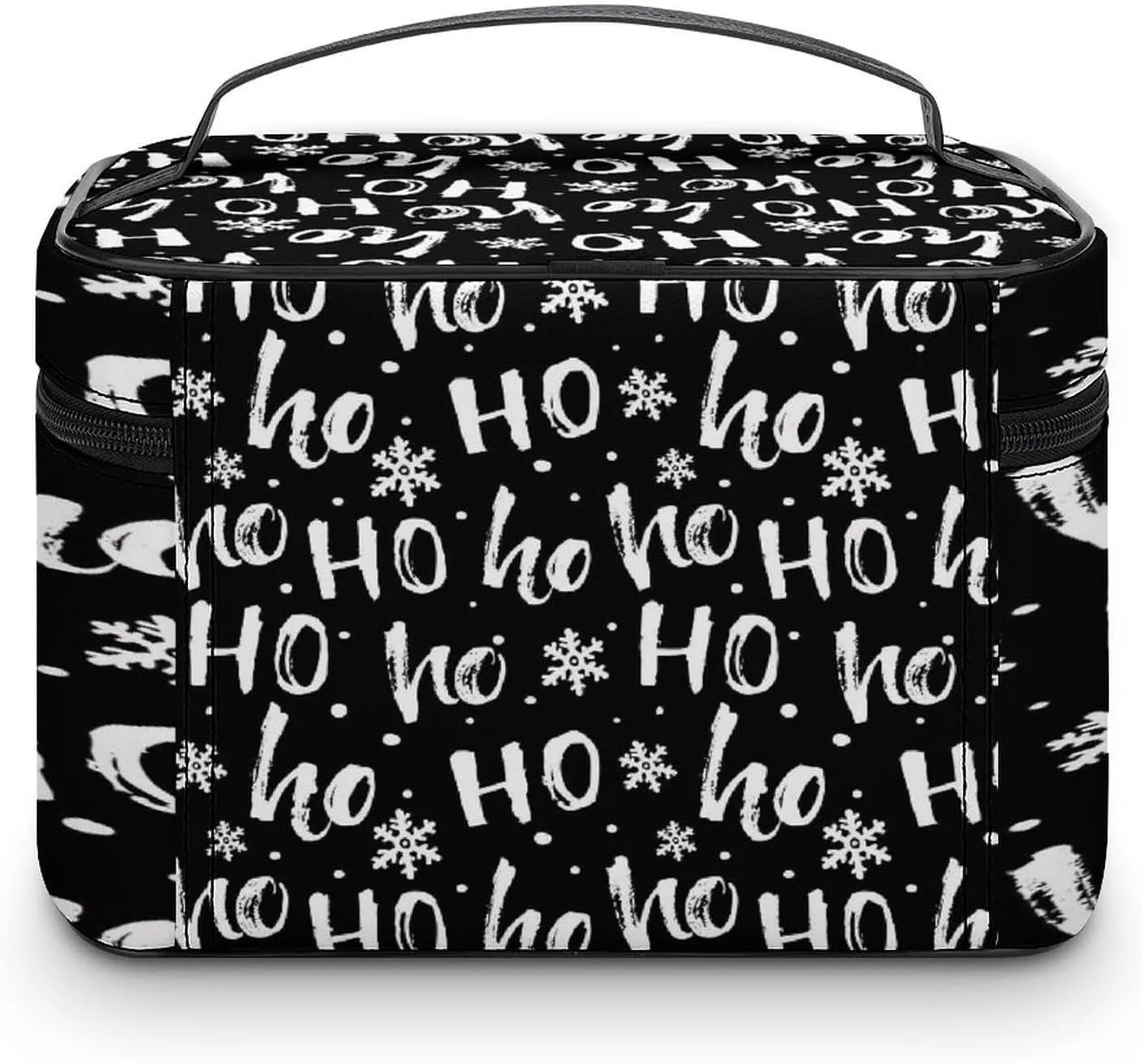 Women Leather Cosmetic Bag, Zipper Makeup Case Purse Holder Pouch Handbag
