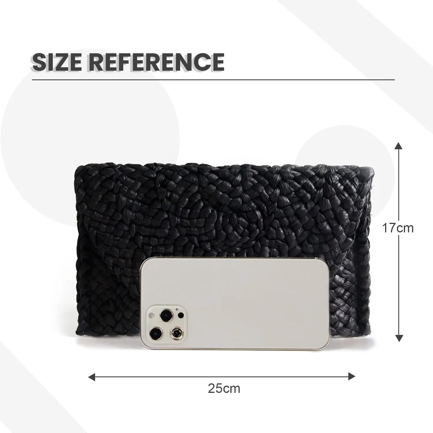 Women Straw Clutch Purse Handbag Straw Shoulder Bag Summer Beach Bag Woven Bag Envelope Purse Wallet