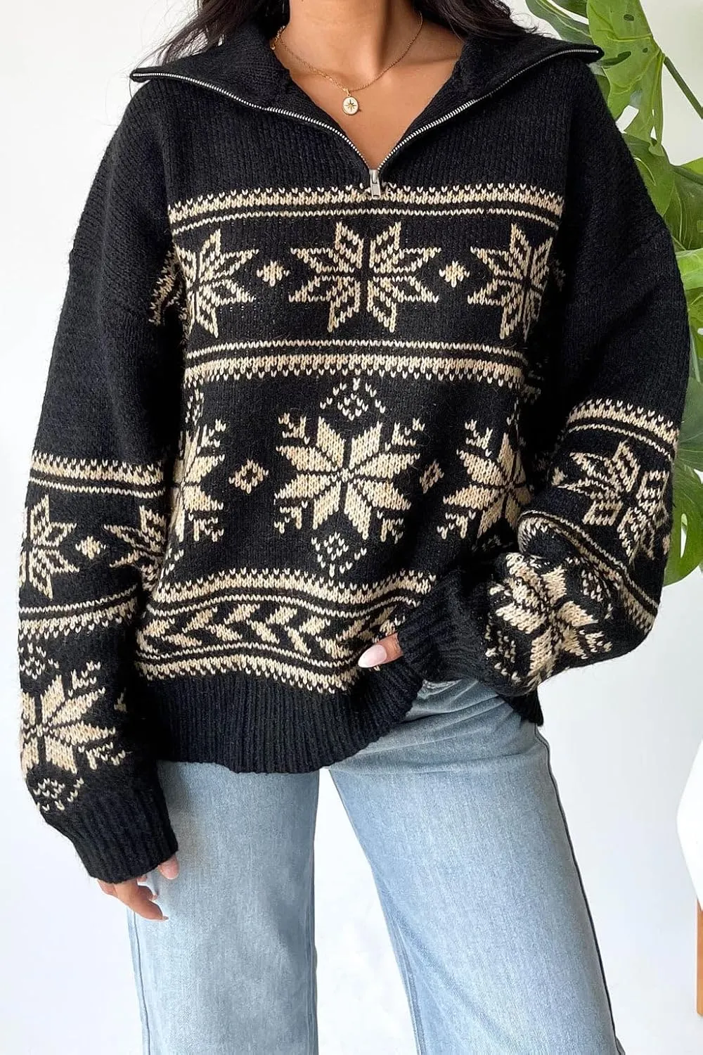 Women Y2K Argyle Striped Pullover Sweater Casual Long Sleeve Round Neck Vintage Preppy Style Pullover Knitwear