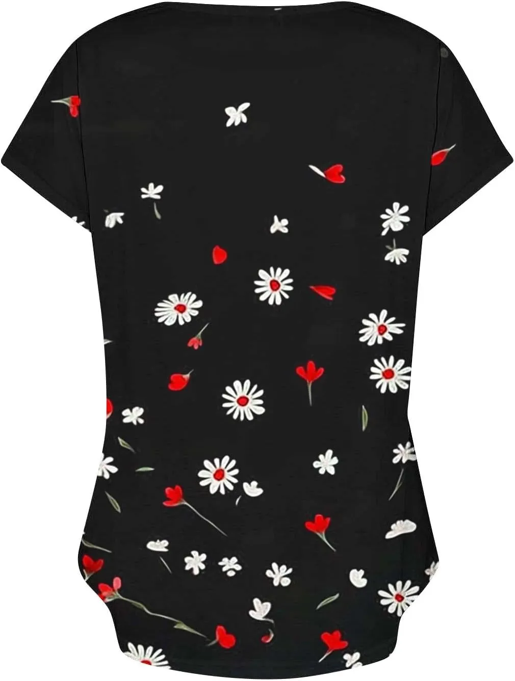 Womens Cotton Buttons Shirts Trendy Short Sleeve Tshirts Casual Collared Button Blouses Oversized Tops for Women