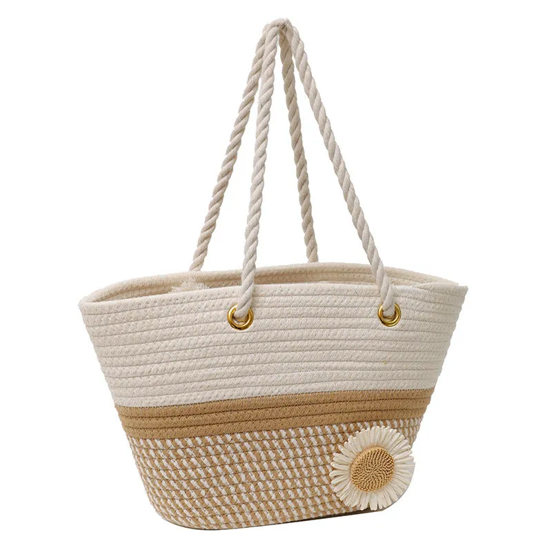 Women's Ethnic Style Straw Mori Large Capacity Shoulder Bags