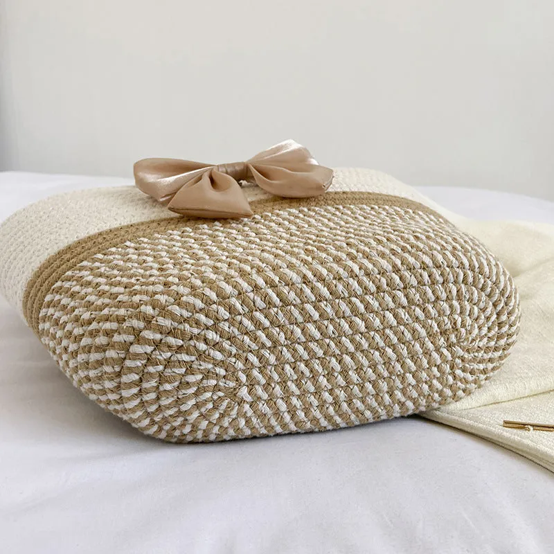 Women's Ethnic Style Straw Mori Large Capacity Shoulder Bags