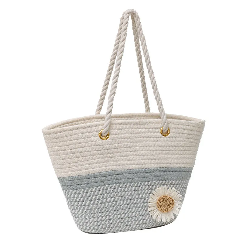 Women's Ethnic Style Straw Mori Large Capacity Shoulder Bags