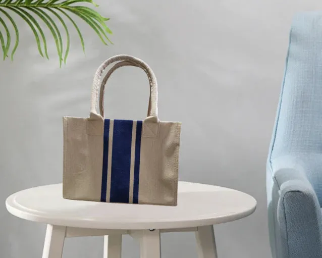 Women's Korean Professional Commute Striped Minimalist Large Bags