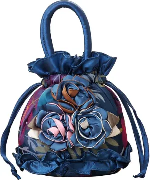 Womens Ladies Handbag Drawstring Bucket Bag Coin Purses Key Bags Cash Money Phone Pouches