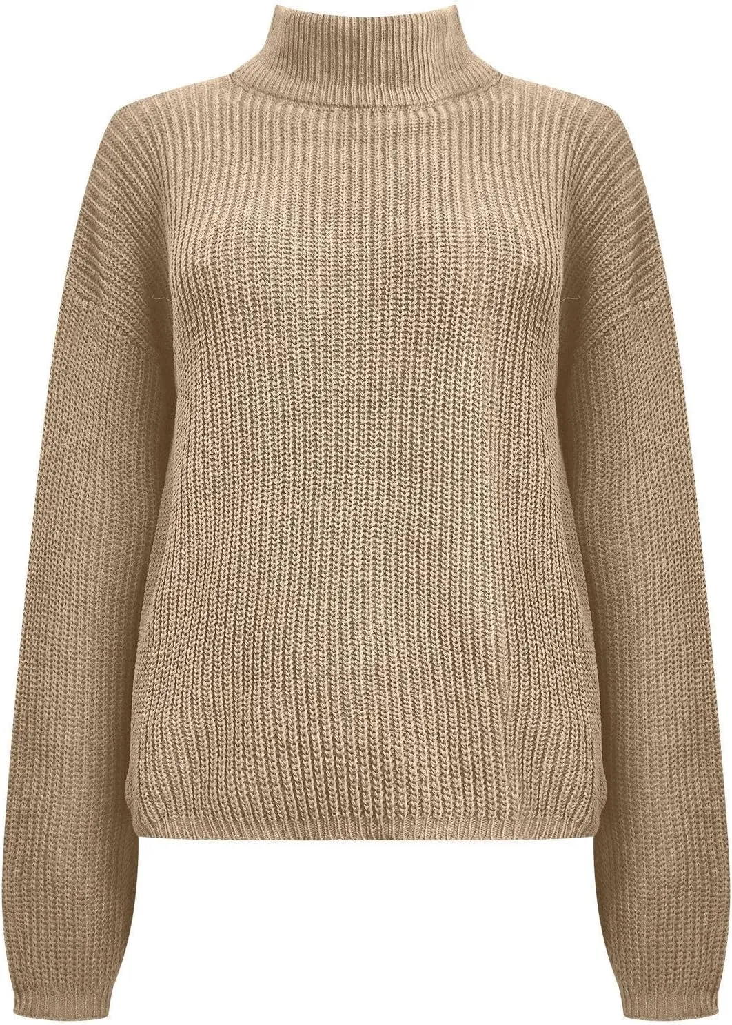 Womens Long Sleeve Loose Sweater Trendy Cable Knit Sweaters Soft Casual Warm Pullovers