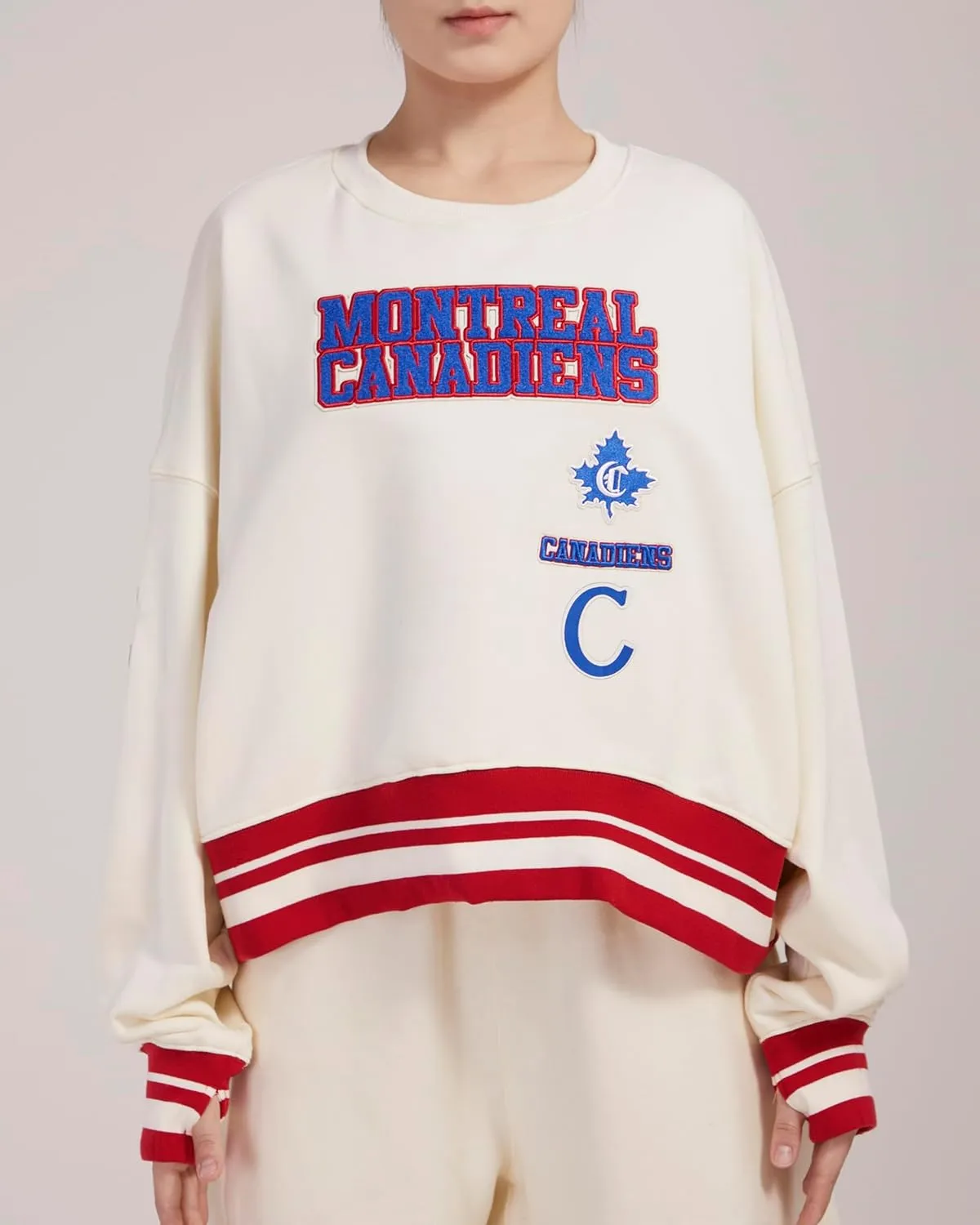 Women's NHL Retro Classics Ribbed Fleece Crewneck
