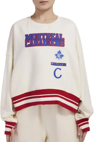 Women's NHL Retro Classics Ribbed Fleece Crewneck