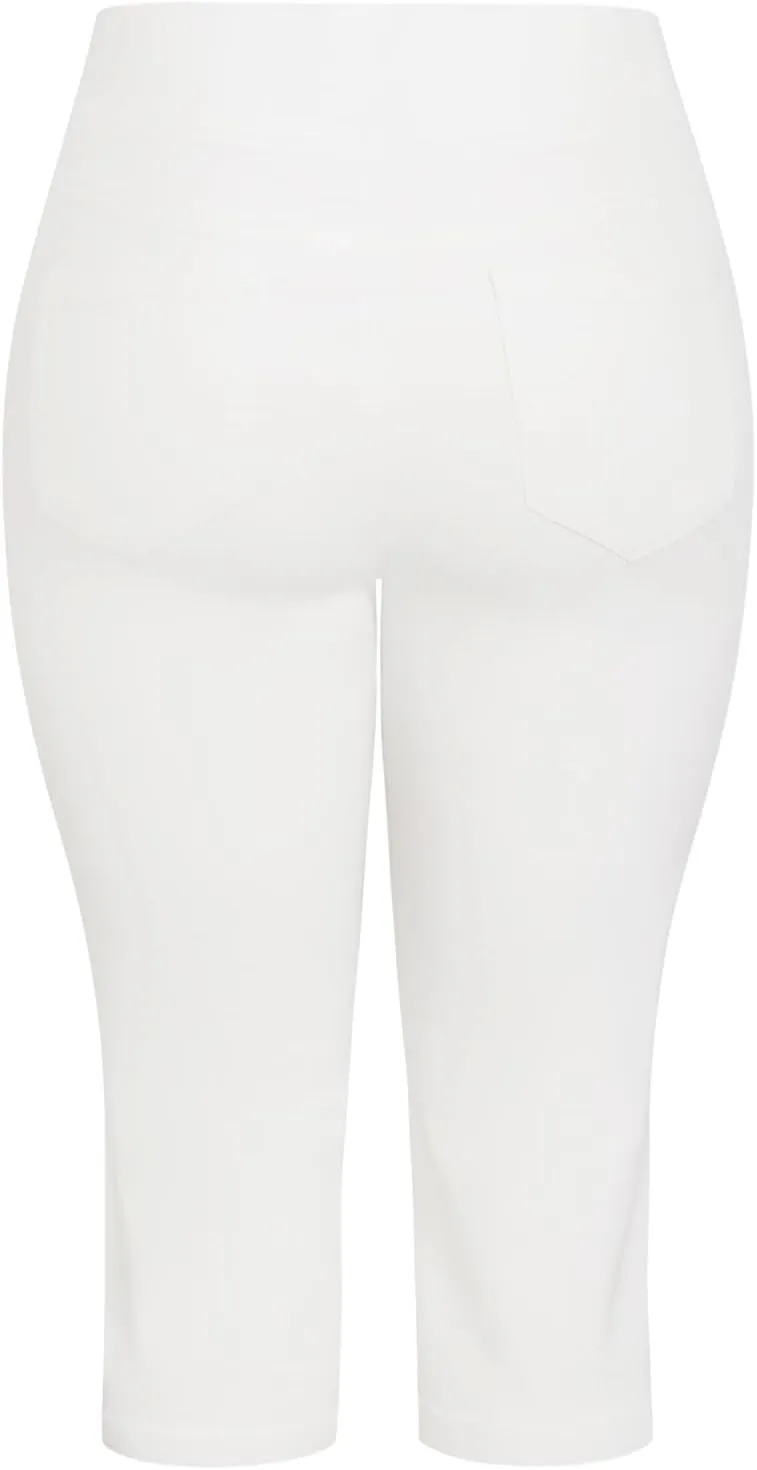 Women's Plus Size Butter Denim Pull On Crop Jean