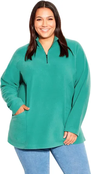 Women's Plus Size Tunic - Polar Fleece Pocket