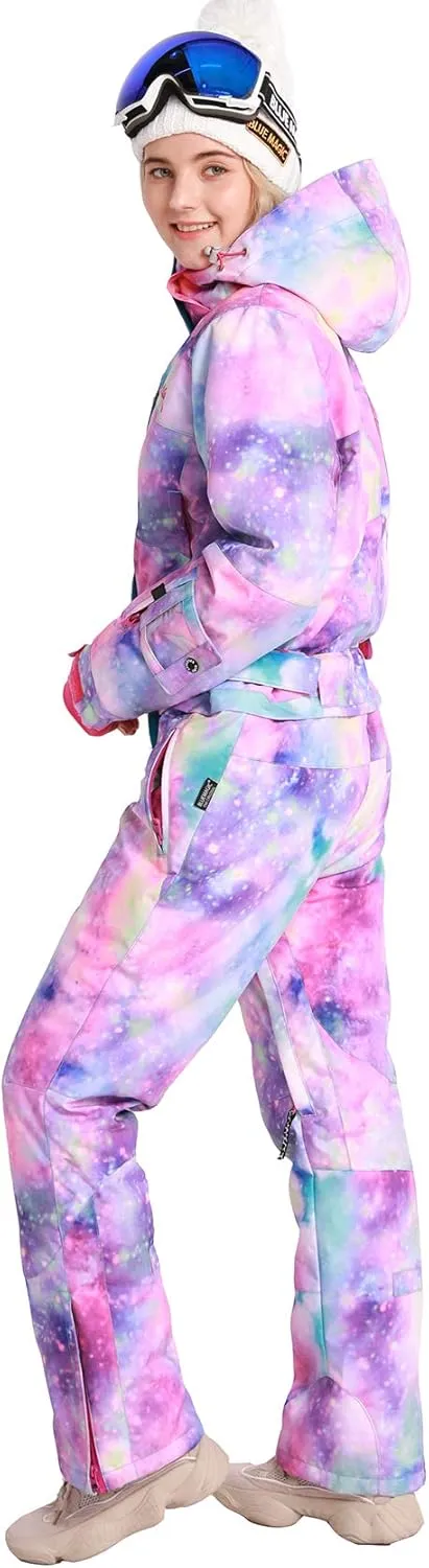 Womens Snowsuit One Pieces Ski Suits Jumpsuits Colorful Coveralls Snowboard Jackets