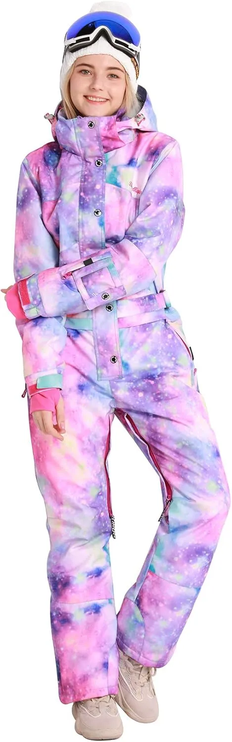 Womens Snowsuit One Pieces Ski Suits Jumpsuits Colorful Coveralls Snowboard Jackets