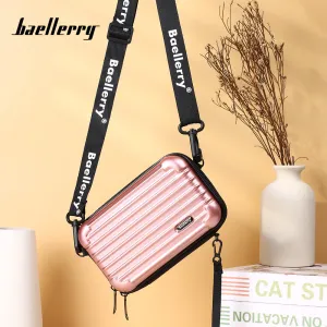 Women's Storage Hard Shell Striped Mini Box Cosmetic Bags