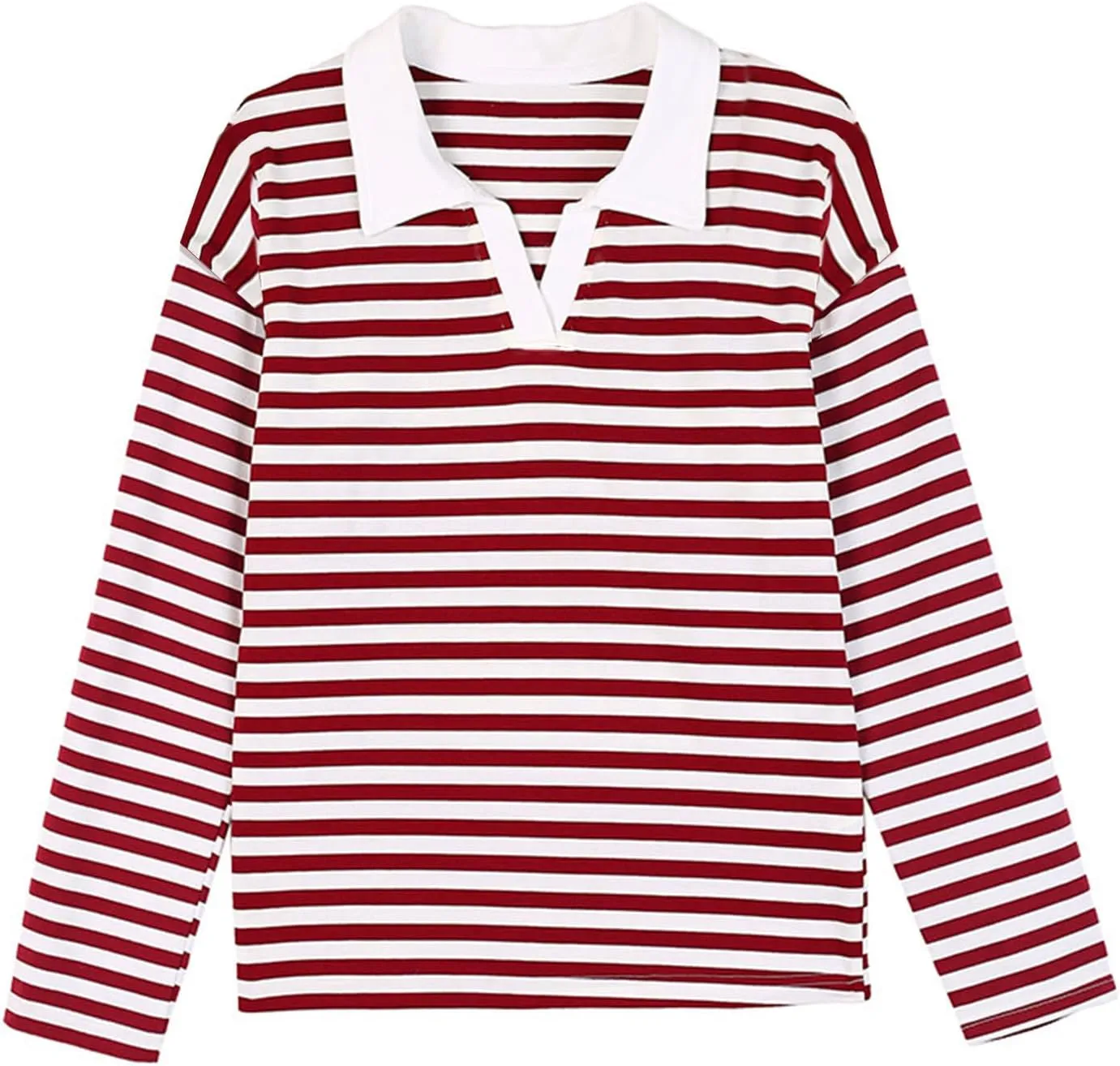 Women's Striped Oversized Hoodies,2024 Casual Cowl Neck Long Sleeve Fleece Sweatshirts,Pullover Tunic Cute Winter